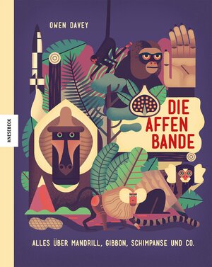 Cover des Buches "Die Affenbande" von Owen Davey - Bildquelle: Deutsche Nationalbibliothek