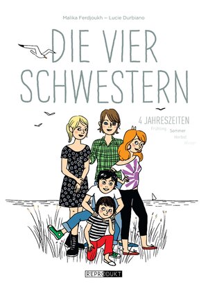 Cover des Buches "Die vier Schwestern" von Malika Ferdjoukh - Image source: Deutsche Nationalbibliothek
