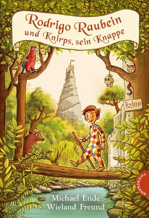 Cover des Buches "Rodrigo Raubein und Knirps, sein Knappe" von Michael Ende; Wieland Freund - Bildquelle: Deutsche Nationalbibliothek